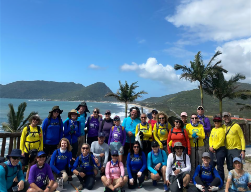 Associação Catarinense dos Amigos do Caminho de Santiago de Compostela (ACACSC), durante o “Caminho da Ilha 2025”
